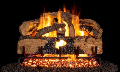 RH Peterson: G52 Series Charred Evergreen Split Oak Logs - 18" — primary view
