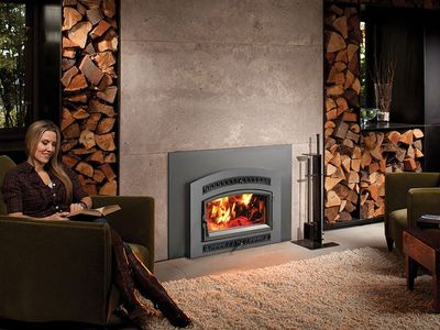 Fireplace Xtrordinair: Medium Flush Wood NexGen-Hybrid Insert (Arch) — primary view