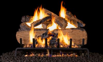 RH Peterson: G31 Series Charred Split Logs - 30" — primary view