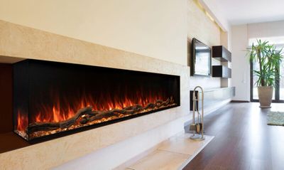 Modern Flames: 80" Landscape Pro Multi-Sided Fireplace — primary view