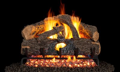 RH Peterson: G52 Series Charred Evergreen Oak Logs - 18" — primary view
