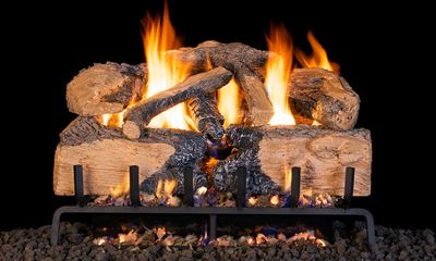 RH Peterson: G31 Series Charred Angel Split Oak Logs - 24" — primary view