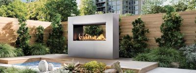 Fire Garden: 6424 See-Thru Outdoor Gas Fireplace — primary view