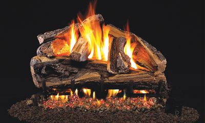 RH Peterson: Rugged Split Oak Designer See-Thru Logs - 24" — primary view