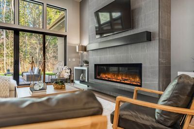 Modern Flames: 56" Landscape Pro Slim Fireplace — primary view