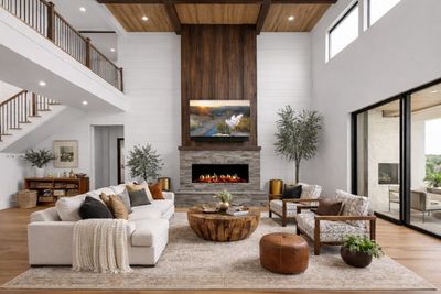 Modern Flames: Orion 100" Multi Heliovision Fireplace — primary view
