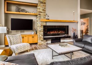 Modern Flames: Landscape Pro Slim 56" Built-in Fireplace