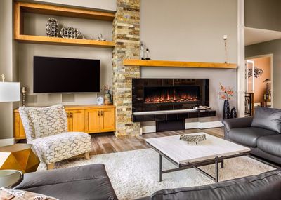 Modern Flames: Landscape Pro Slim 56" Built-in Fireplace — primary view
