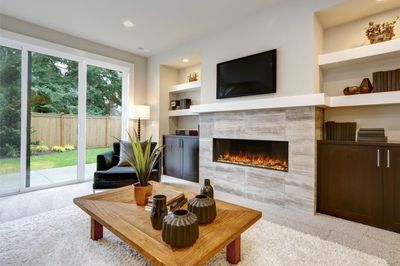 Modern Flames: Landscape Pro 56" Multi-Sided Built-in Fireplace — primary view