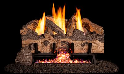 RH Peterson: G10 Series Vent-Free Gnarled Split Logs - 16/18" — primary view
