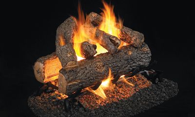 RH Peterson: Golden Oak Designer Plus See-Thru Logs - 20" — primary view