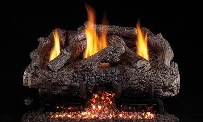 RH Peterson: G10 Series Vent-Free Charred Frontier Oak Logs - 30" — primary view