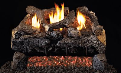 RH Peterson: G18 Series See-Thru Vent-Free Evening Fyre Charred Logs - 16/18" — primary view