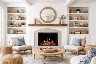Modern Flames: Orion 42" Traditional Heliovision Fireplace — primary view