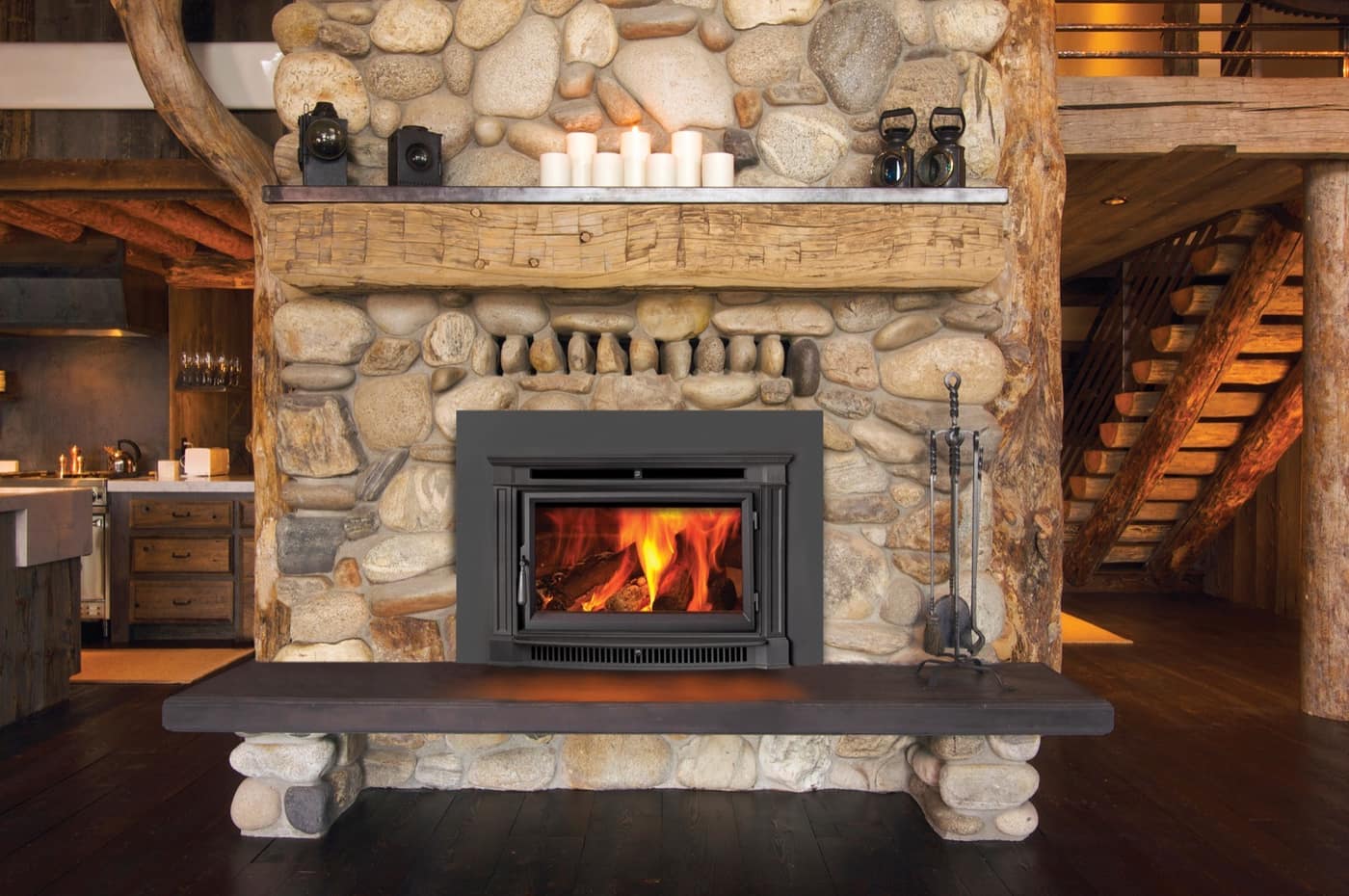 Lopi flush wood insert with cast iron face