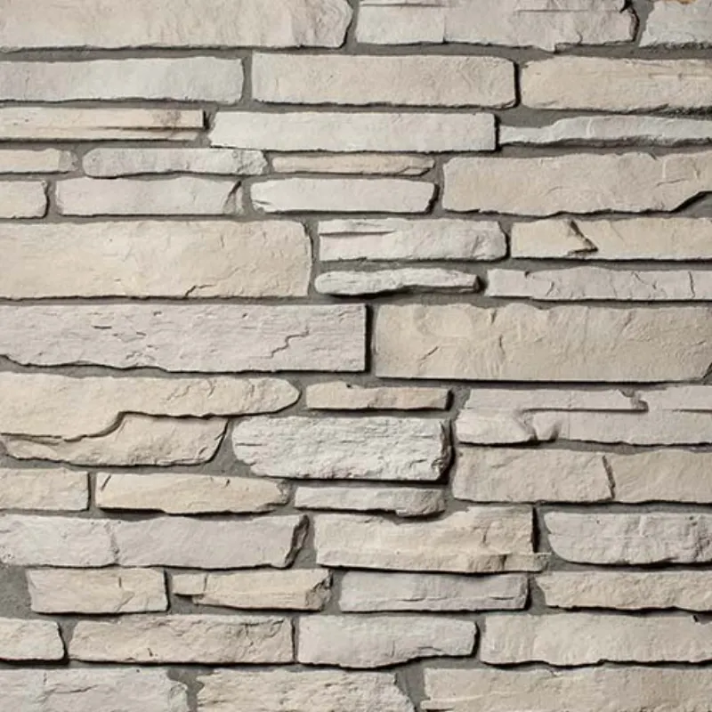 Boulder Creek Country Ledge stone veneer in Glacier Buff