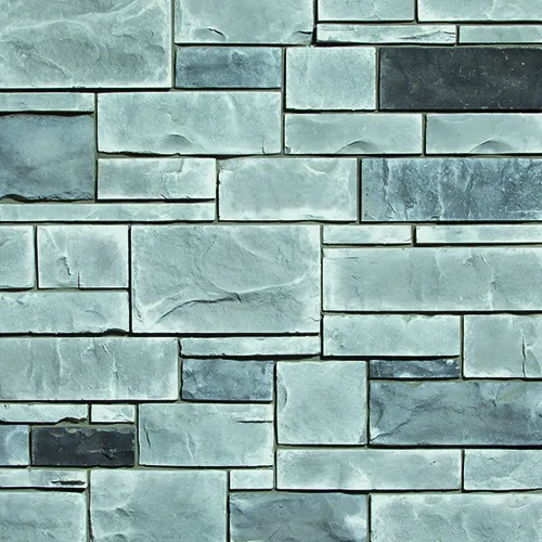 Boulder Creek Silverpointe stone veneer in Sangria