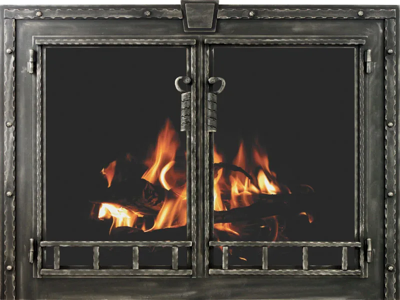 Stoll Blacksmith fireplace glass door