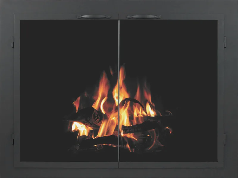 Stoll Columbia fireplace glass door