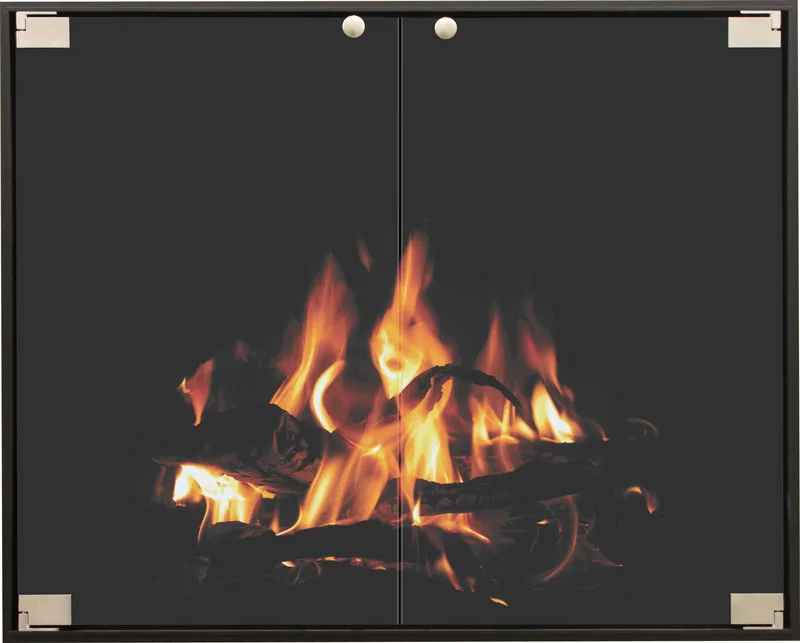 Stoll Elite fireplace glass door