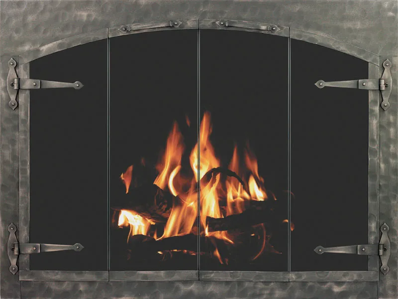 Stoll Forged Iron fireplace glass door