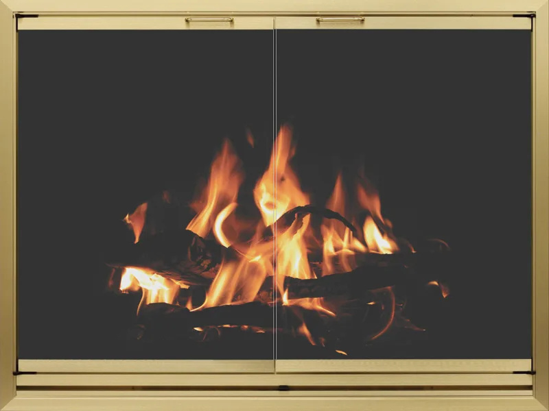Stoll Huntington fireplace glass door
