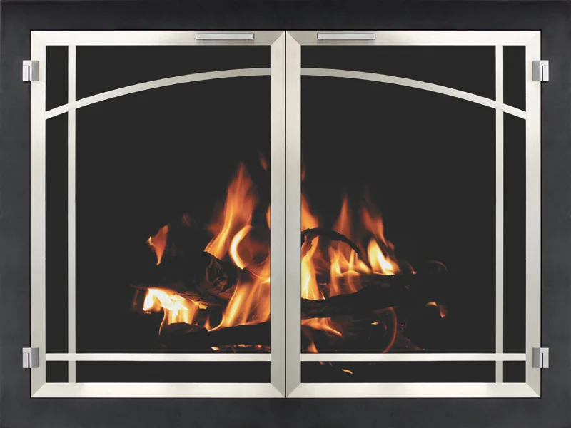 Stoll Inset ZC fireplace glass door