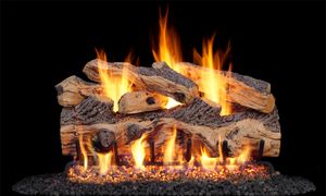 RH Peterson: Gnarled Split Oak Logs - 24"